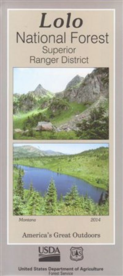 Lolo Superior Ranger District National Forest Map Topo