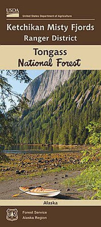 Ketchikan Misty Fjords National Forest Wilderness Map 
