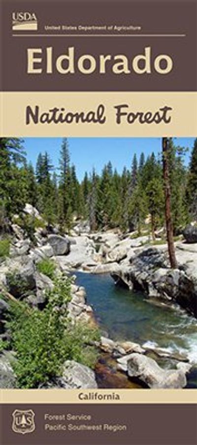 Eldorado National Forest Service Map California