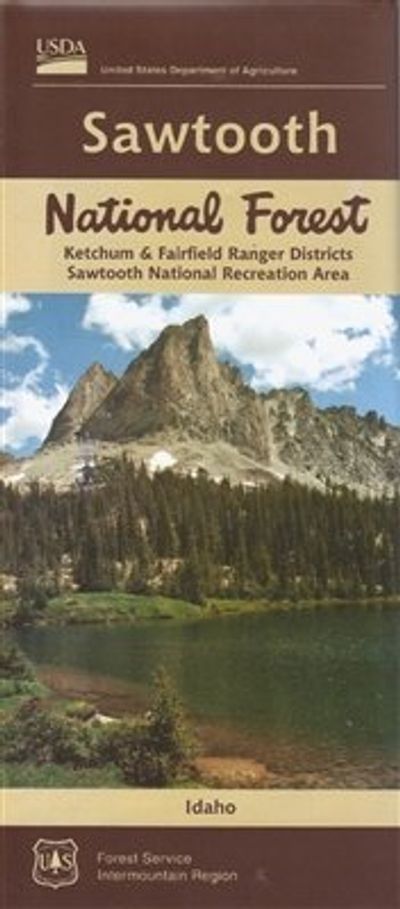 Sawtooth  National Forest Map Topographic 