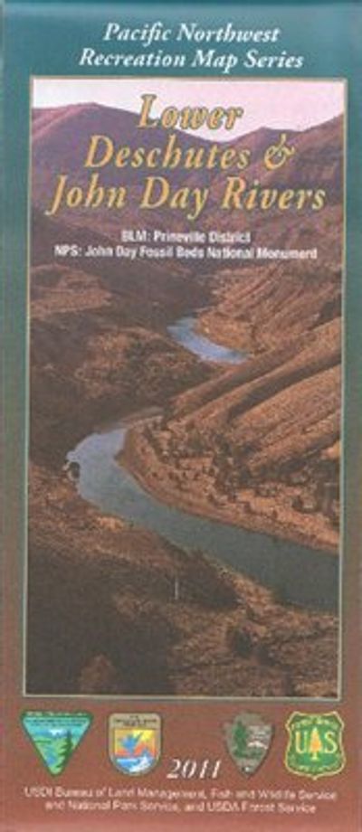 Lower Deschutes and John Day River National Forest Map - OR