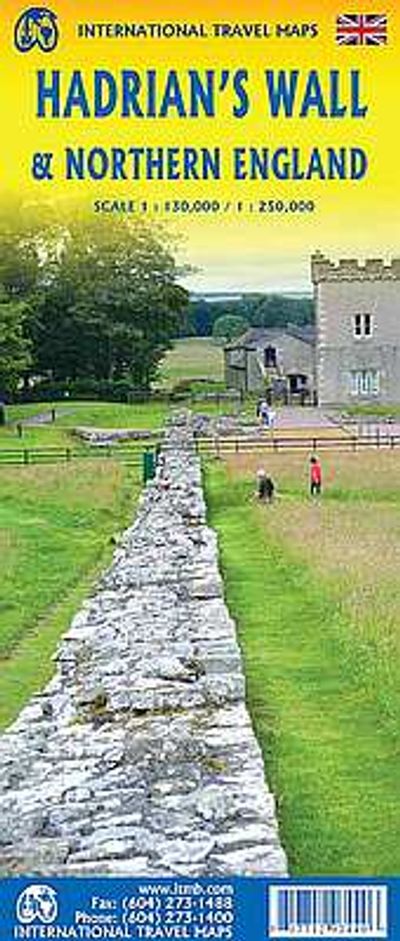 Hadrian's Wall & Northern England Travel Map by ITMB - Cover