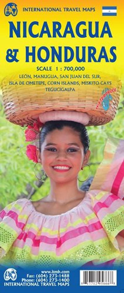 Honduras and Nicaragua Travel Road Map ITMB