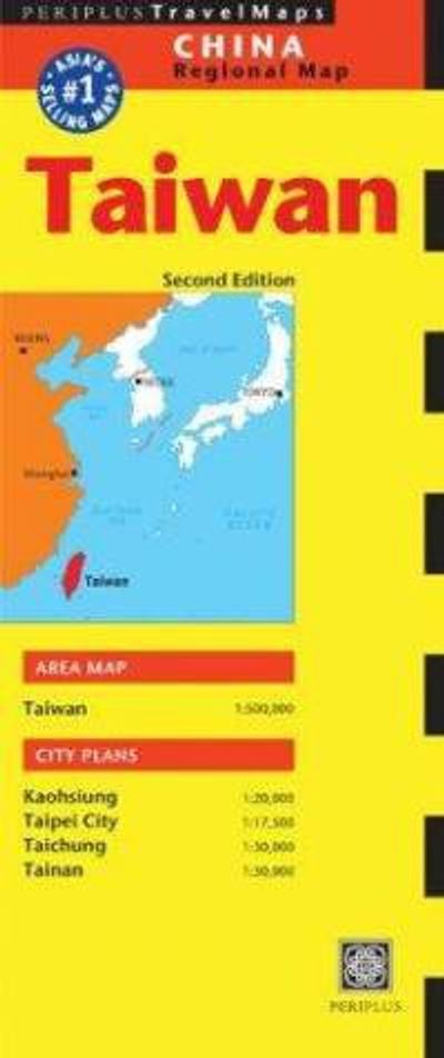 Taiwan Folded Travel and Reference Map by Periplus Maps