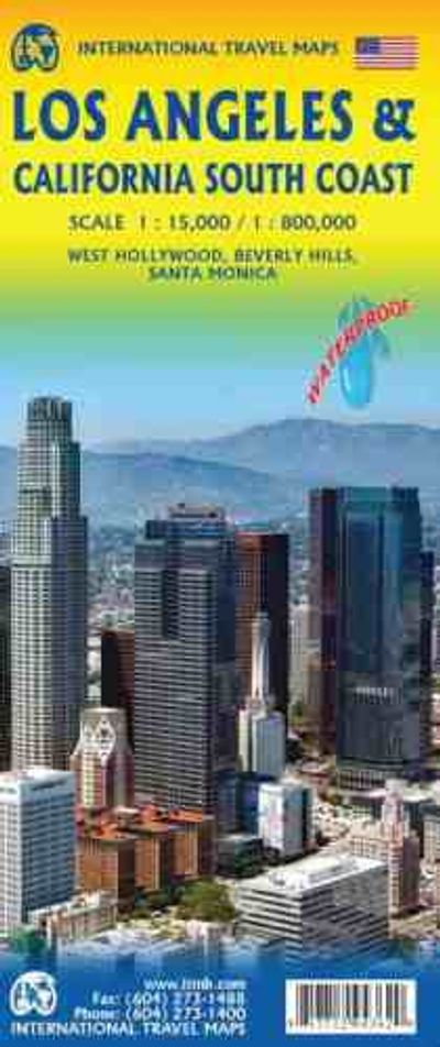 Los Angeles Ca California Travel Road Map ITMB