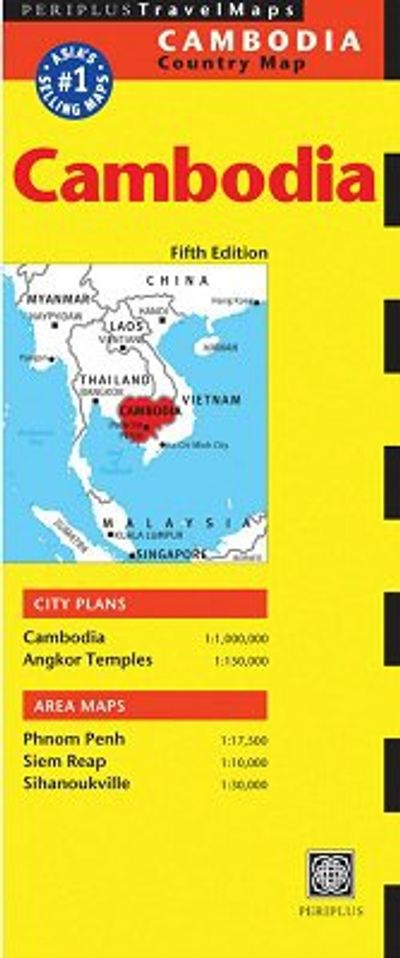 Cambodia Folded Travel and Reference Map by Periplus Maps