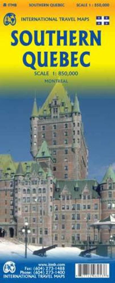 Southern Quebec Travel Road Map ITMB