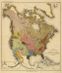 Indian Tribes and Linguistics Historical Wall Map 1890s