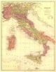 Italy 1890 Antique Map Replica