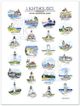 Lighthouses of Washington State Watercolor Illustration