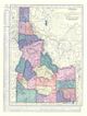 Idaho 1910 Antique Map Replica