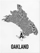 Oakland Neighborhood Graphic by Ork
