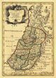 Palestine 1752 Antique Map Replica