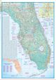Florida Folded State Road and Travel Map by ITMB