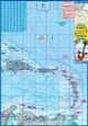Caribbean Islands Cruising Travel Map Front Side