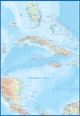 Caribbean Islands Cruising Map Back Side