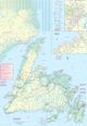 Newfoundland & Labrador, Canada Travel & Reference Map by ITM - Newfoundland Map