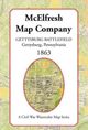 Gettysburg Battle Map Historic McElfresh