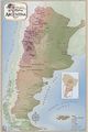 Argentina Wine Region Wall Map with Shaded Relief