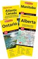 Folded Road Maps of Canada Mapart Heiler Hallwag