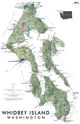 Wall Map of Whidbey and Camano Islands