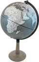Lincoln Gray Ocean Designer World Globe 12 Inch