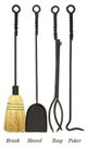 Rope Design Fireplace Tools - Extra Large 36"