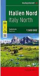 Italy North Folded Travel and Road Map with index by Freytag and Berndt