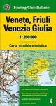 Veneto and Friuli Italy Regional Street Map by Touring Club of Italy