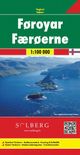 Faroe Islands Travel Road Map Freytag and Berndt