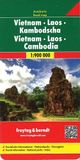 Vietnam Cambodia Laos Travel Map Freytag and Berndt