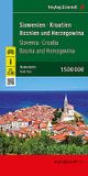 Slovenia Croatia Bosnia  Herzegovina Freytag and Berndt Travel Road Map - Cover