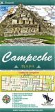 Campeche Mexico State Travel Road Folded Map