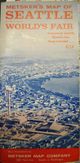 Seattle Antique Original Street Map Cover - World's Fair Edition