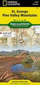 St George Pine Valley Topo Waterproof National Geographic Hiking Map Trails Illustrated