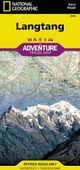 Langtang Adventure Topo Map National Geographic Waterproof Folded