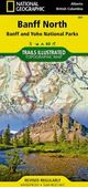 Banff North Map National Geographic Topo Trails Illustrated Hiking