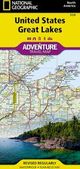 Great Lakes Adventure Topo Road Map Nat Geo Waterproof