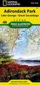 Adirondack Park Lake George Topo Waterproof National Geographic Hiking Map Trails Illustrated