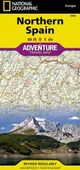 Northern Spain Adventure Travel Road Map Topo Waterproof National Geographic Trails Illustrated