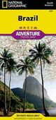 Brazil Travel Adventure Road Map Waterproof Topo Nat Geo