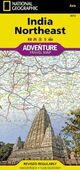 India Northeast Travel Adventure Road Map Topo Waterproof National Geographic