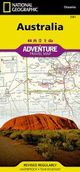 Australia Travel Adventure Road Map Waterproof Topo Nat Geo