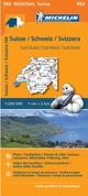 Switzerland Southwest Travel Map 552 by Michelin