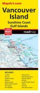 Vancouver Island Sunshine Coast Road Map Paper Mapart