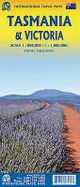 Tasmania and Victoria Road and Travel Map by ITMB