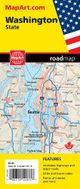 Washington State Folded Paper Road Map Mapart