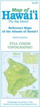 Hawaii Big Island Folded Topographic Reference Map