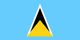 St Lucia Flag - tiny