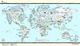 World Illustrated Wall Map for Skiers and Snowboarders Trip Destinations